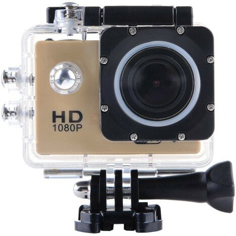 Camera Sport iUni Dare 50i Full HD 1080P, 5M, Waterproof, Auriu + Card MicroSD 8GB Cadou